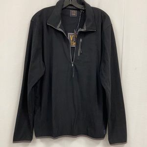 VTG 1946 quarter zip stretch top black/grey large